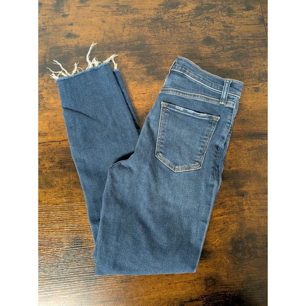 Abercrombie & Fitch Jeans Sz 4 Blue Denim‎ The Super Skinny Ankle High Rise
